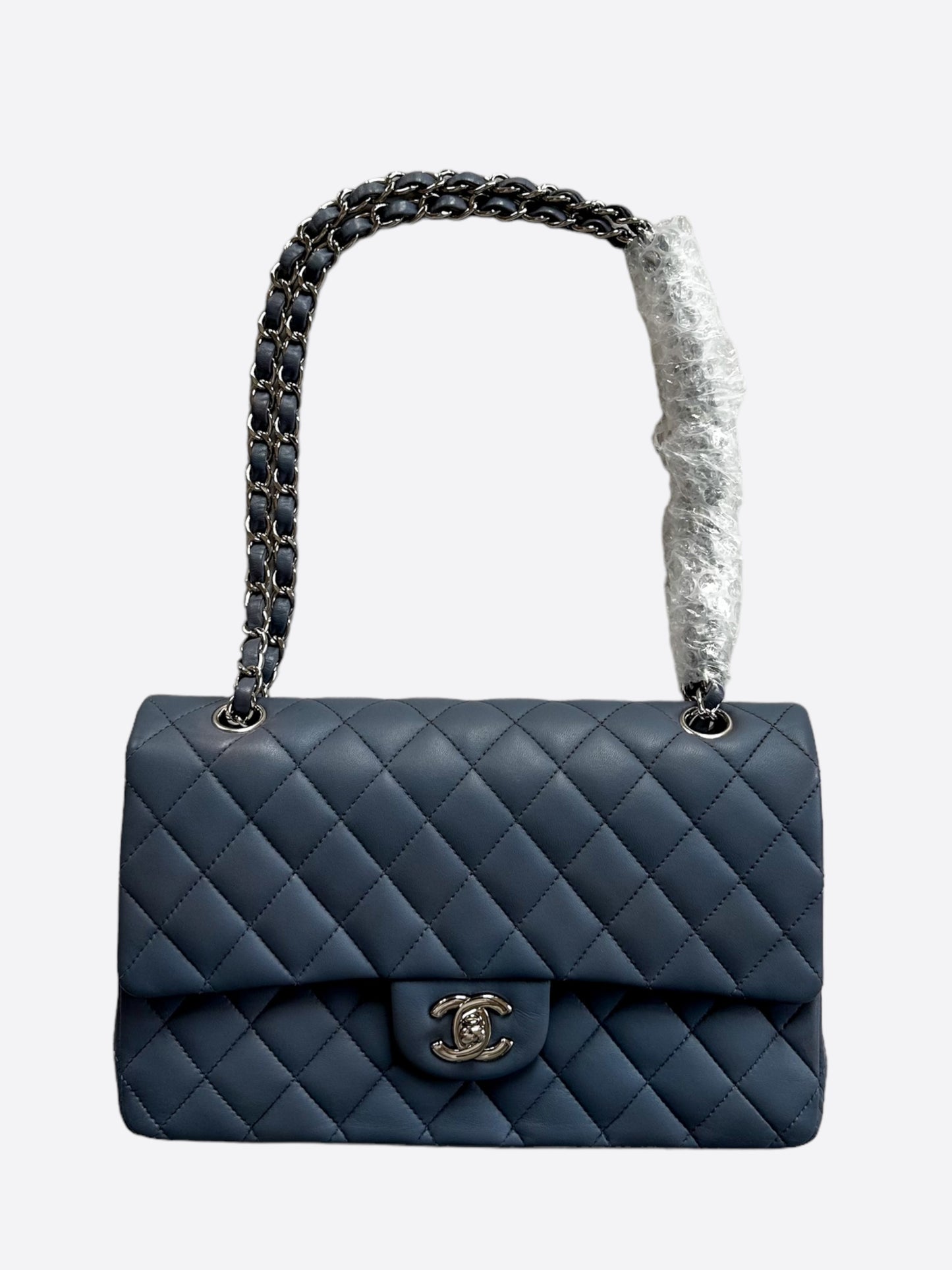 Chanel Blue Quilted Medium Flap Bag