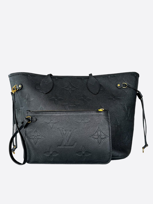 Louis Vuitton Black Empreinte Monogram Neverfull MM