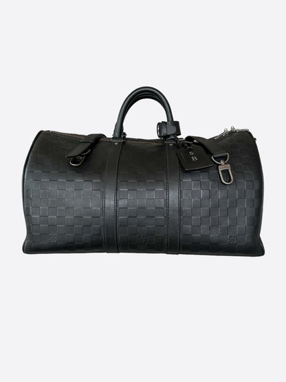 Louis Vuitton Black Damier Infini Keepall 45