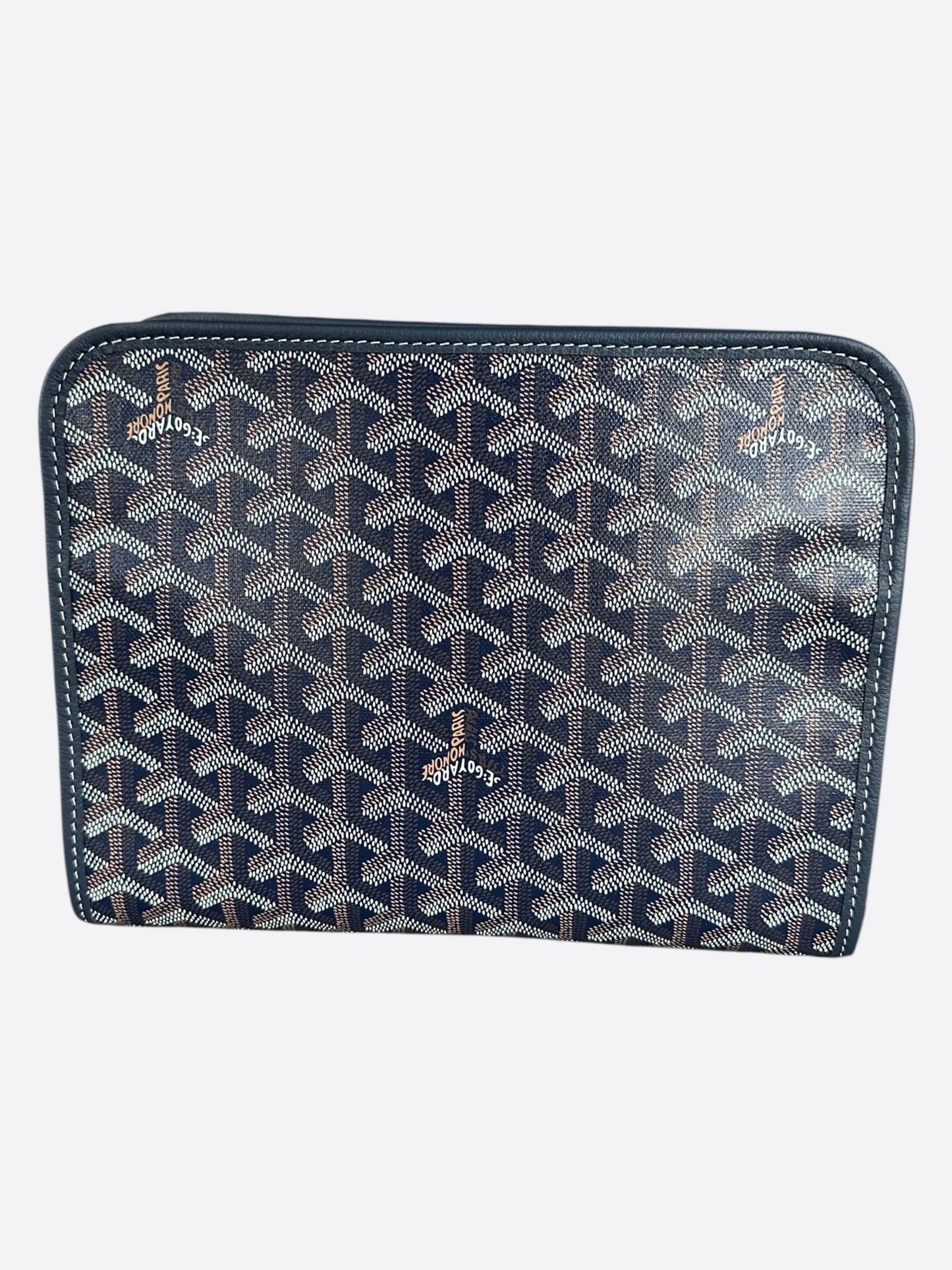 Goyard Navy Jouvence MM Toiletry Bag
