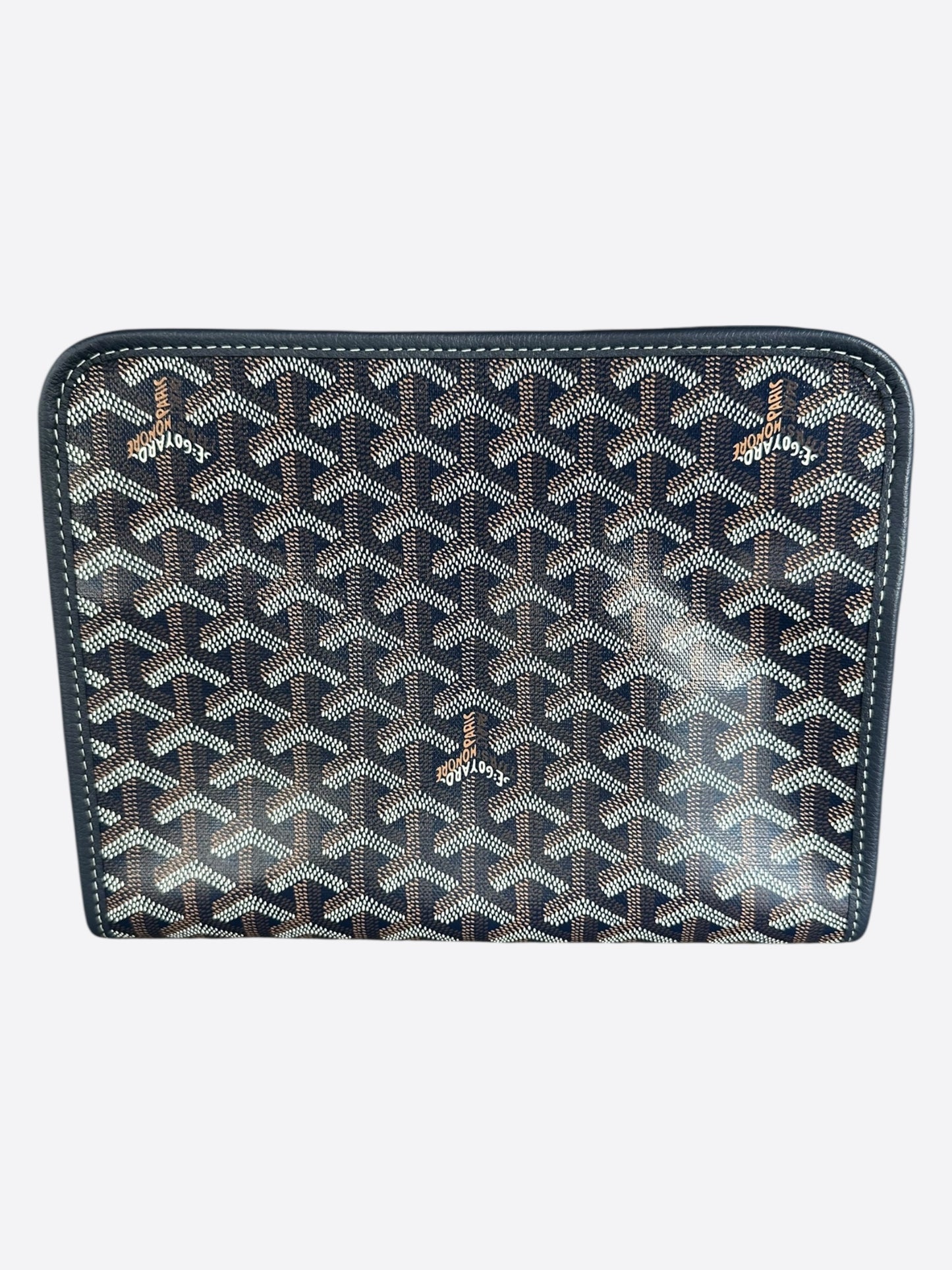 Goyard Navy Jouvence MM Toiletry Bag