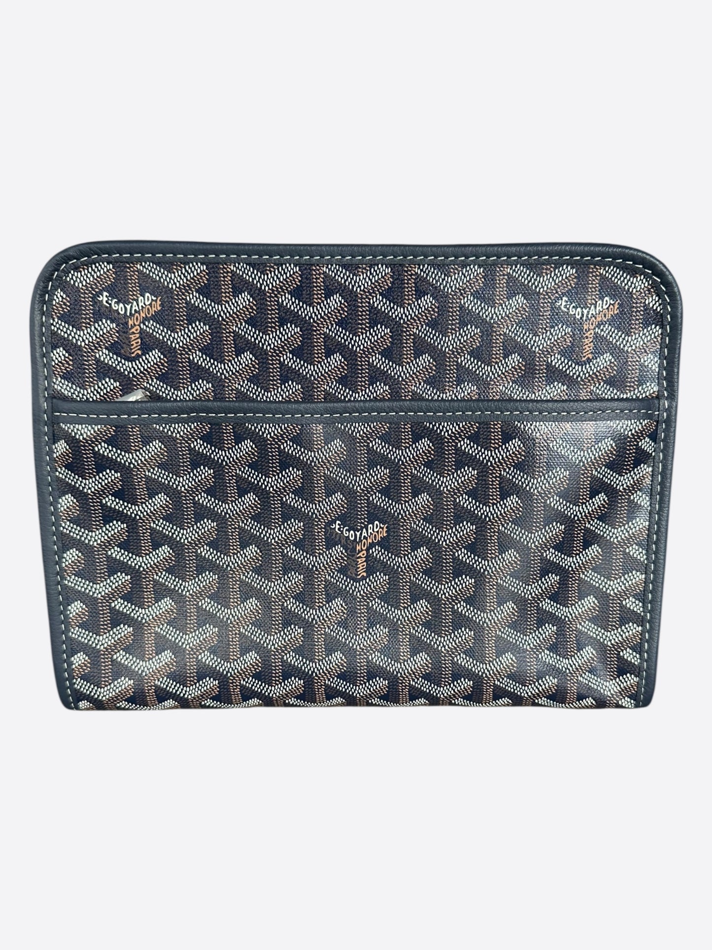 Goyard Navy Jouvence MM Toiletry Bag