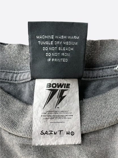 Saint Michael Washed Black David Bowie Longlseeve T-Shirt