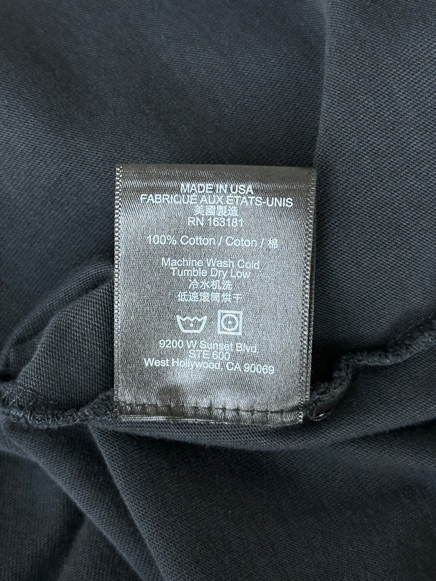 Rhude Vintage Black & Yellow Sales & Service T-Shirt