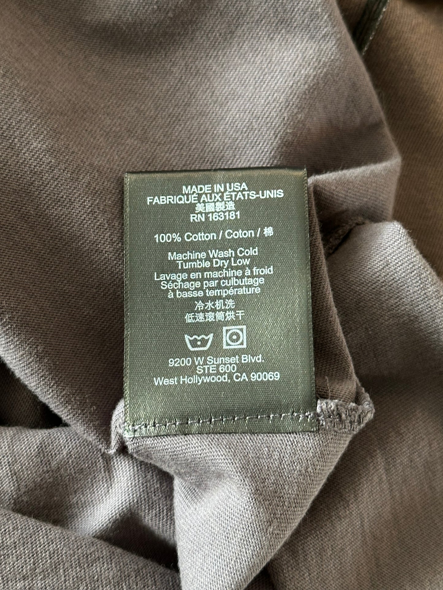 Rhude Vintage Grey 02 Racing Logo T-Shirt