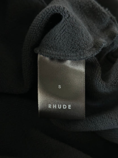 Rhude Black Desert Valley Cropped Hoodie