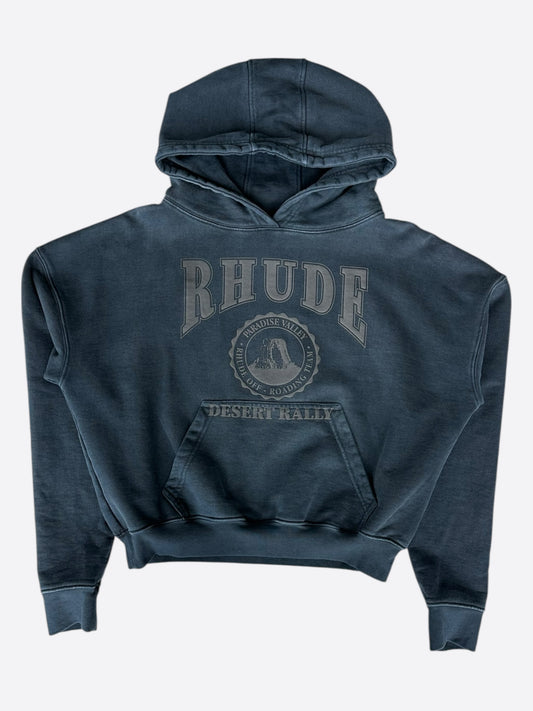 Rhude Black Desert Valley Cropped Hoodie