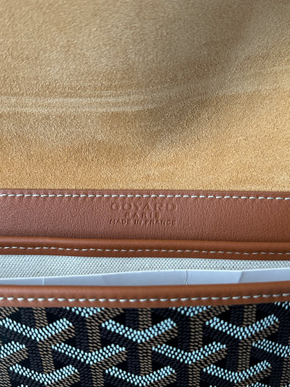 Goyard Black & Brown Coursier Messenger Bag