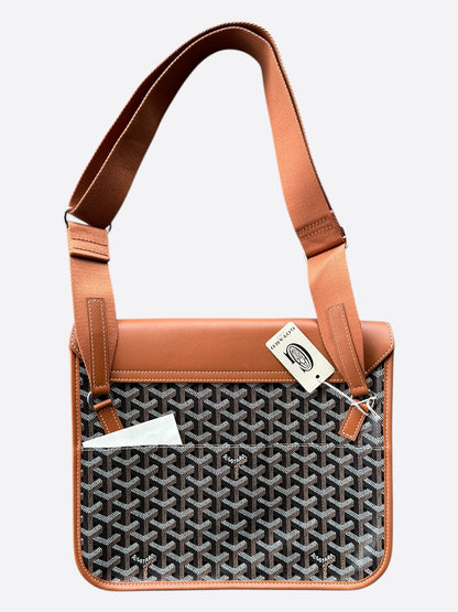 Goyard Black & Brown Coursier Messenger Bag