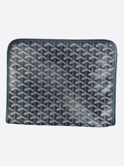 Goyard Navy Jouvence GM Toiletry Bag