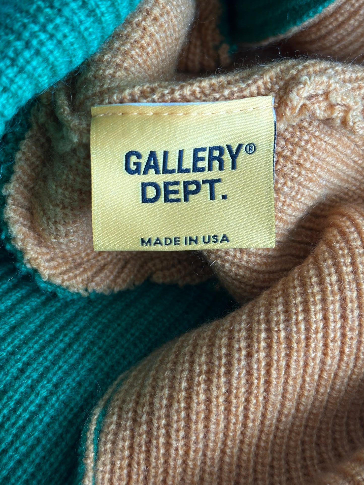 Gallery Dept Orange & Green Topanga Logo Beanie
