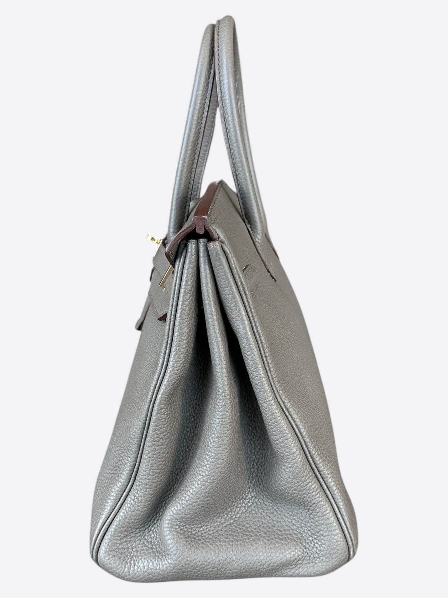 Hermes Etain Tri-Color Togo & Lizard Birkin 35