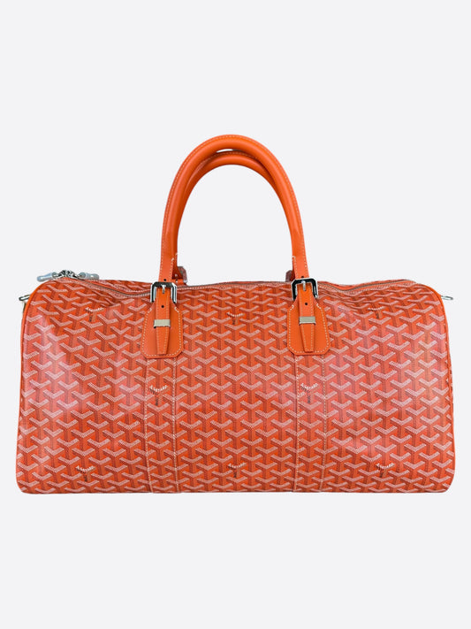 Goyard Orange Boston 50 Duffel Bag