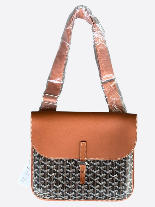Goyard Black & Brown Coursier Messenger Bag