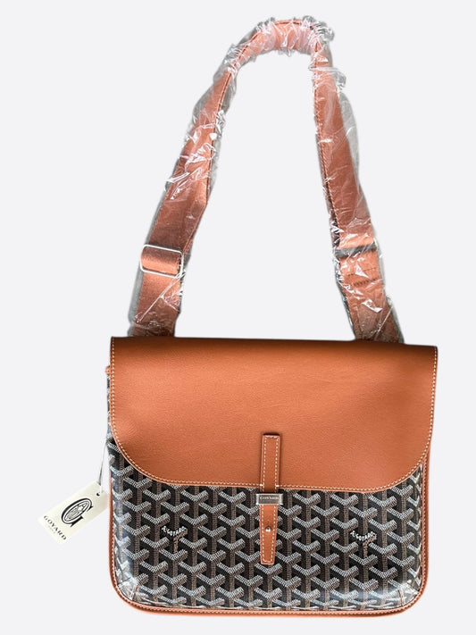 Goyard Black & Brown Coursier Messenger Bag