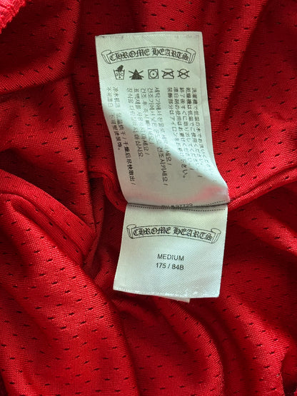 Chrome Hearts Matty Boy Red ‘99 Team’ Logo Mesh Shorts