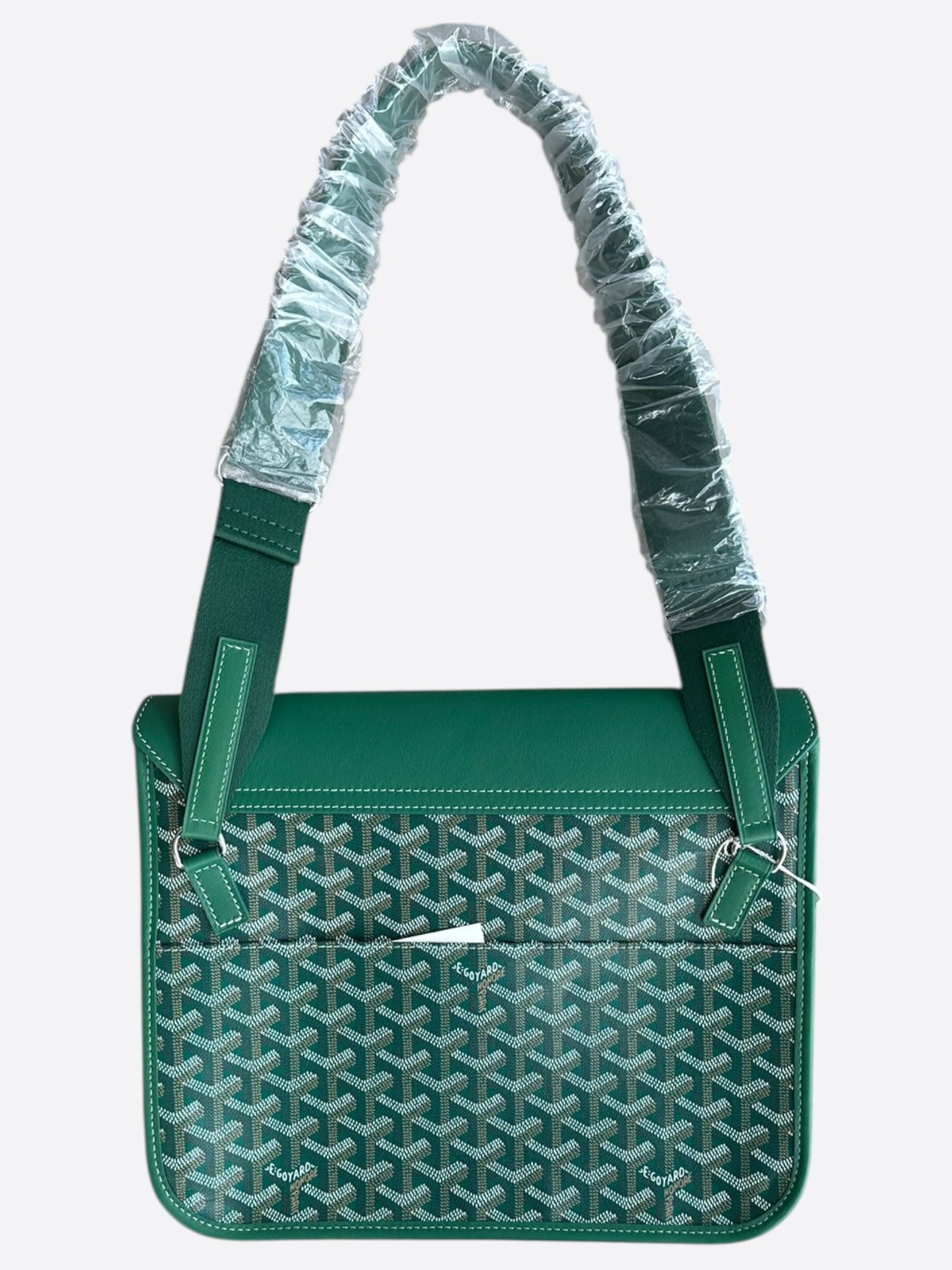 Goyard Green Coursier Messenger Bag