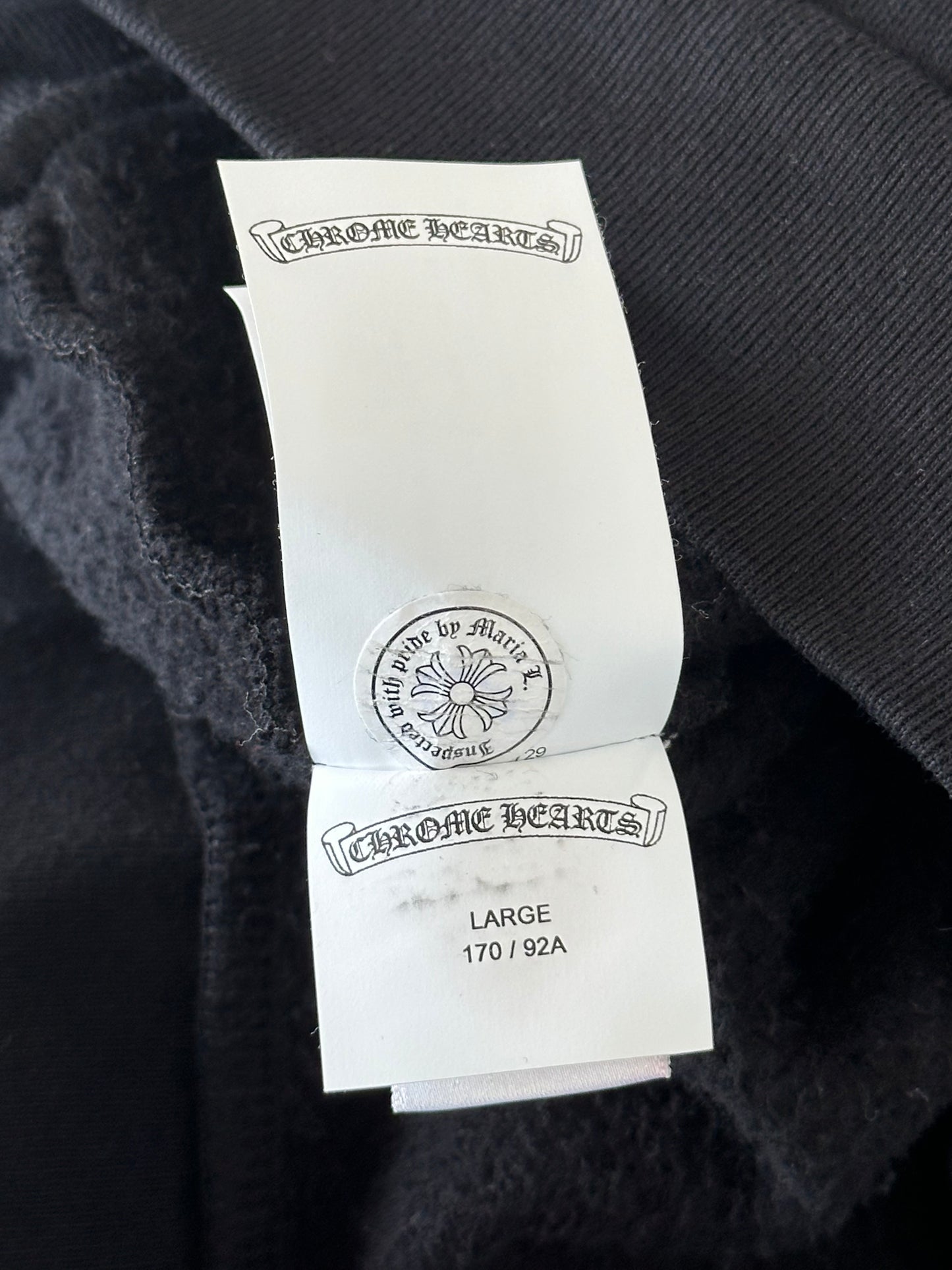 Chrome Hearts Black Cross Patch Sweater