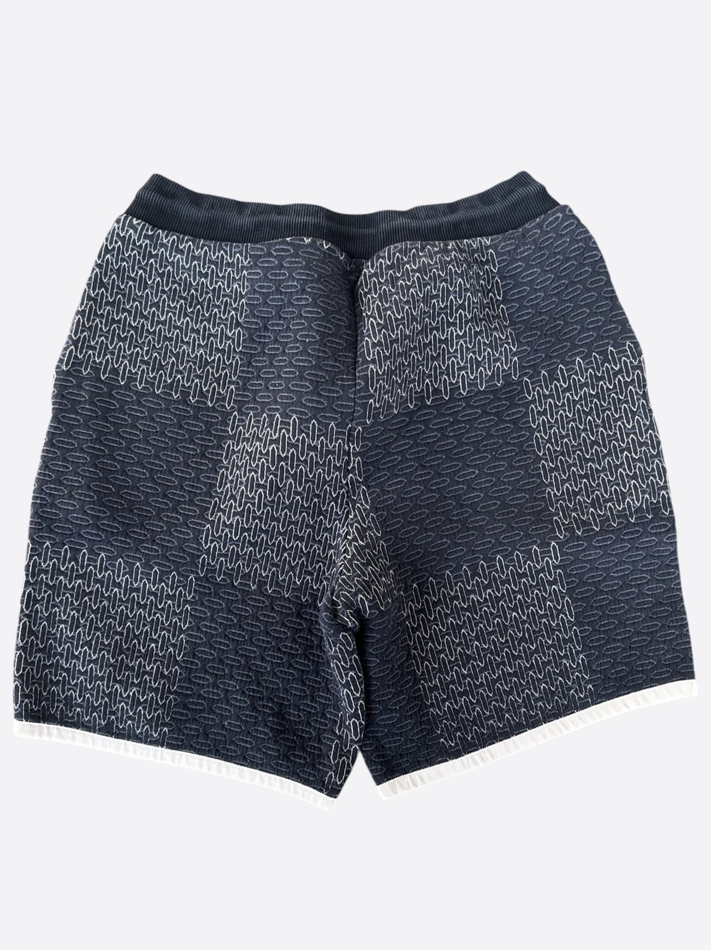 Louis Vuitton Navy & White Damier Shorts
