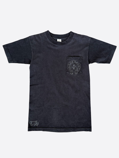 Chrome Hearts Black & White Staff Horseshoe Logo T-Shirt