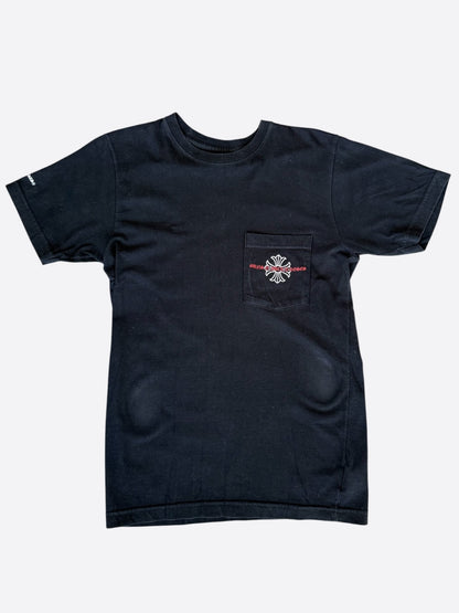 Chrome Hearts Guns N' Roses Black, White & Red Cross Logo T-Shirt