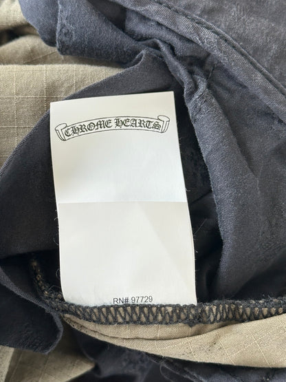 Chrome Hearts Green Camouflage Cross Patch Cargo Pants