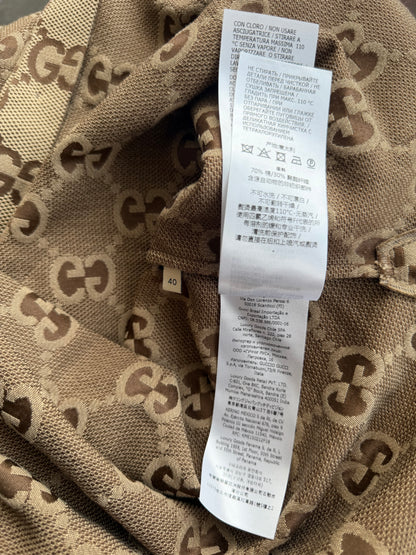 Gucci Tan & Brown GG Monogram Women's Overshirt