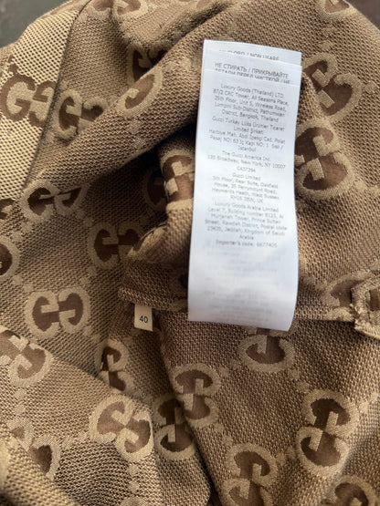 Gucci Tan & Brown GG Monogram Women's Overshirt
