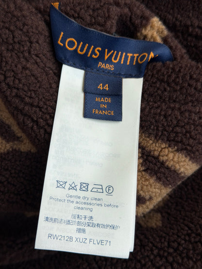 Louis Vuitton Brown Monogram Reversible Fleece Women's Bomber Jacket