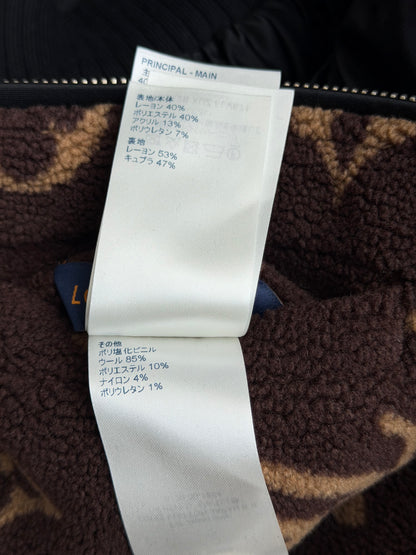 Louis Vuitton Brown Monogram Reversible Fleece Women's Bomber Jacket