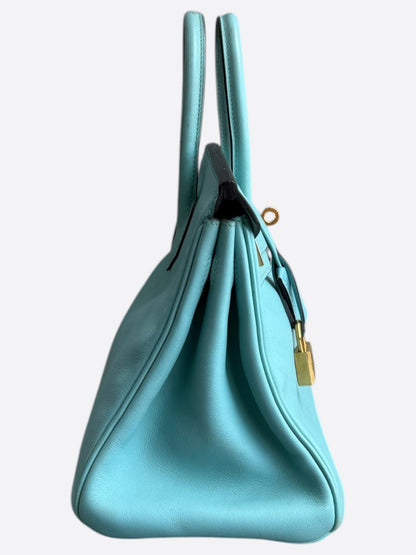 Hermes Blee Atoll Swift & Gold Hardware Togo Birkin 25