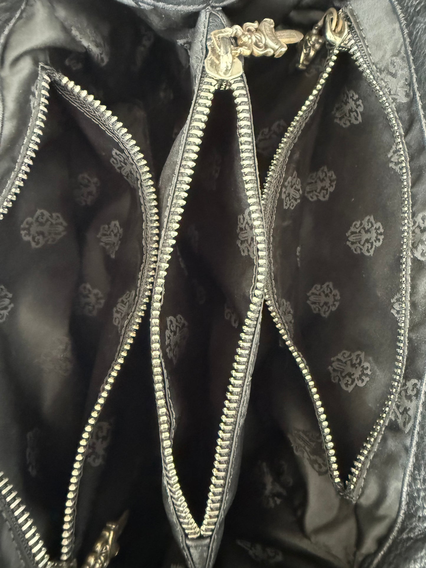 Chrome Hearts Black Mini Tote Bag