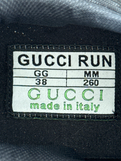Gucci Black & Crystal GG Monogran Run Sneakers