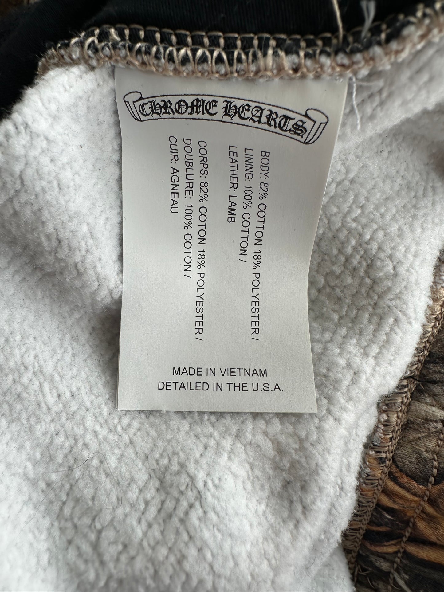 Chrome Hearts Nike NOCTA Camouflage & Black Cross Patch Sweatpants