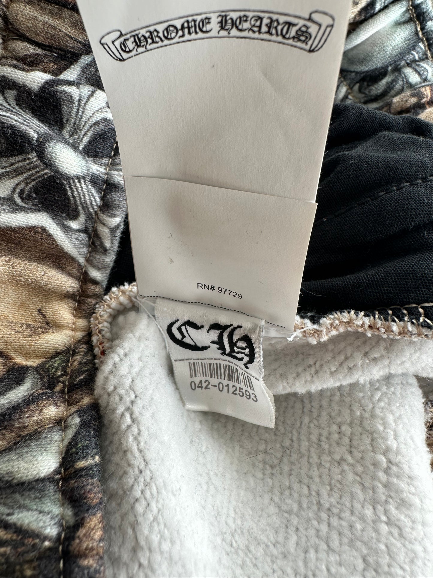 Chrome Hearts Nike NOCTA Camouflage & Black Cross Patch Sweatpants