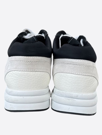 Chanel Beige & Black CC Logo Sneakers