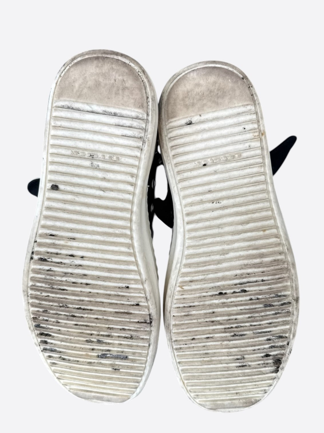Rick Owens Black & White Hexagram High Top Sneakers