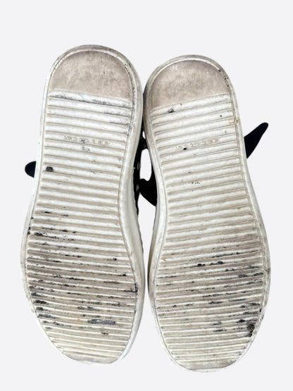 Rick Owens Black & White Hexagram High Top Sneakers