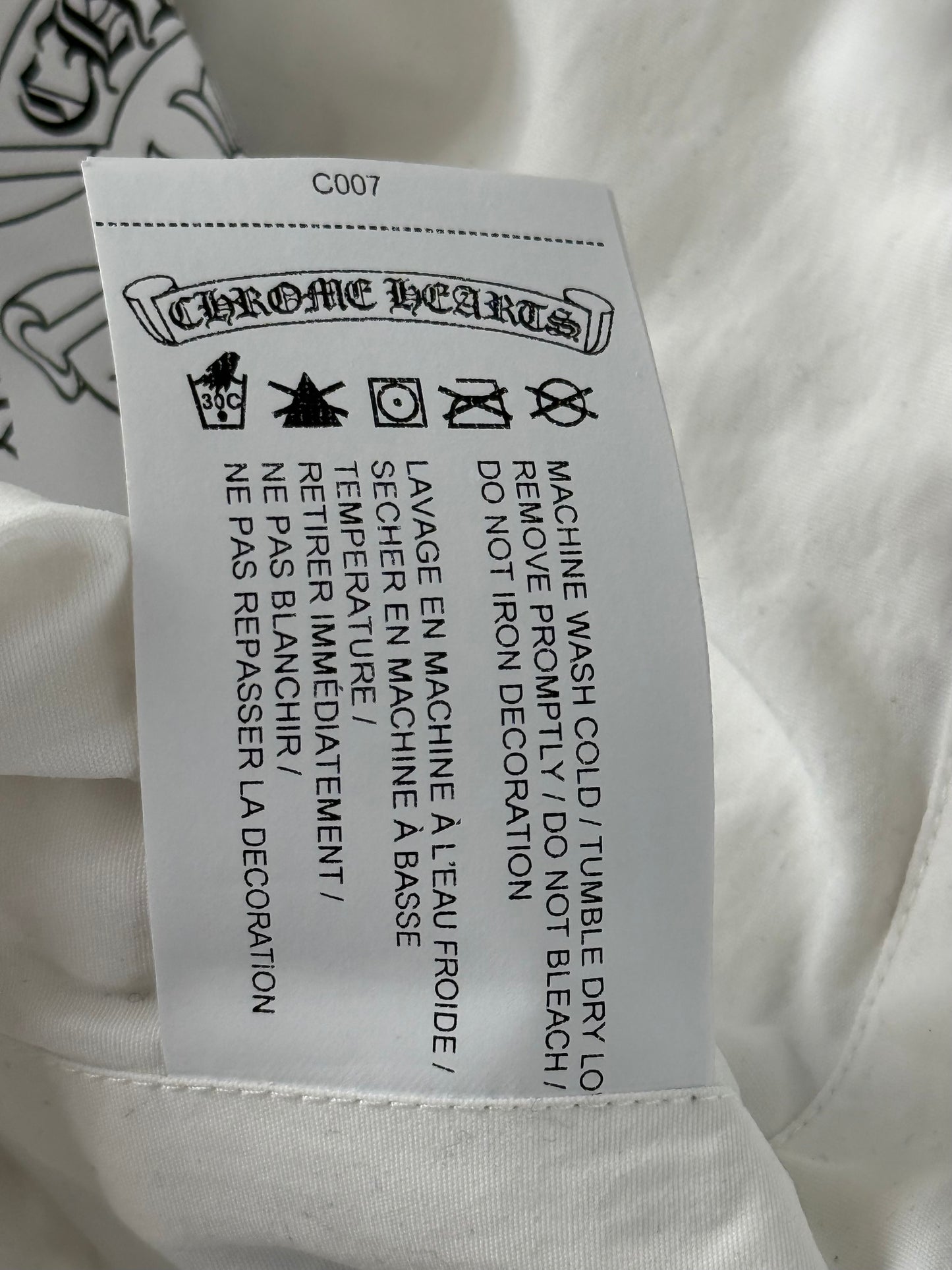 Chrome Hearts White Sack Paratrooper Pants