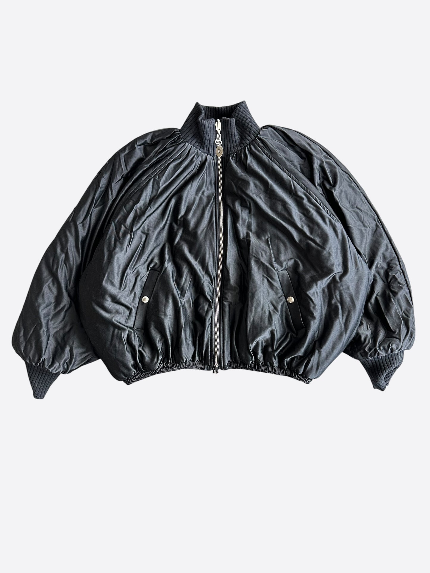 Louis Vuitton Brown Monogram Reversible Fleece Women's Bomber Jacket