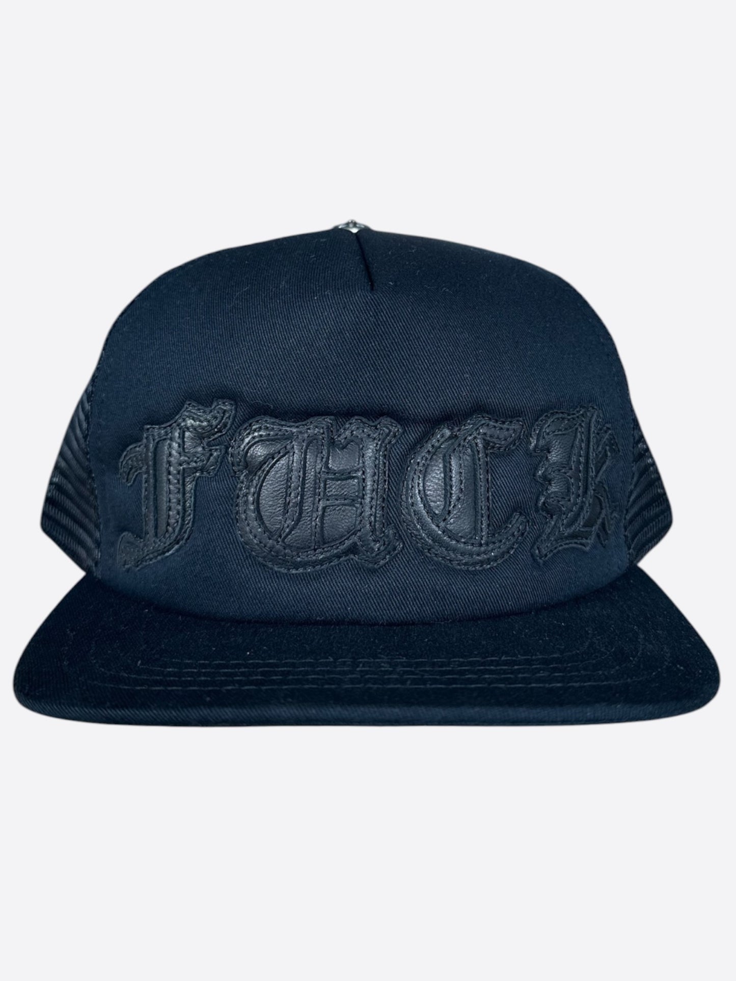 Chrome Hearts Black F*** Patch Trucker Hat