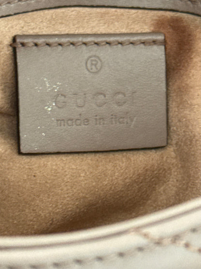 Gucci Beige GG Marmont Mini Shoulder Bag