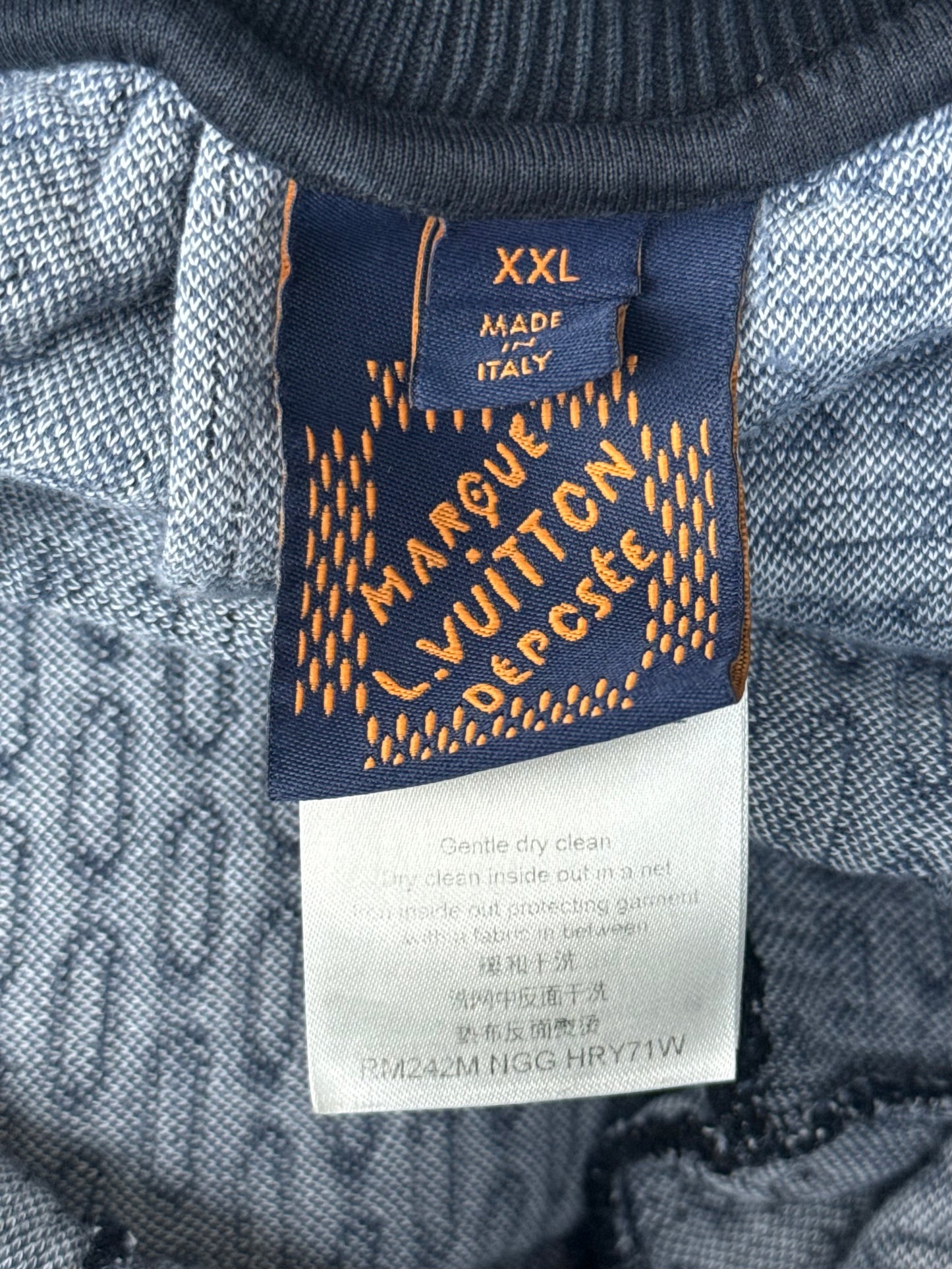 Louis Vuitton Navy & White Damier Shorts