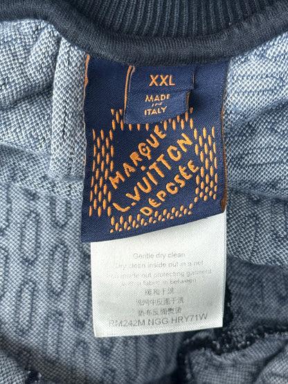 Louis Vuitton Navy & White Damier Shorts
