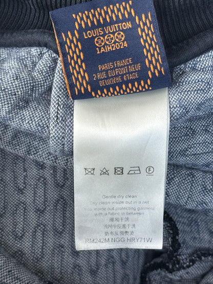 Louis Vuitton Navy & White Damier Shorts