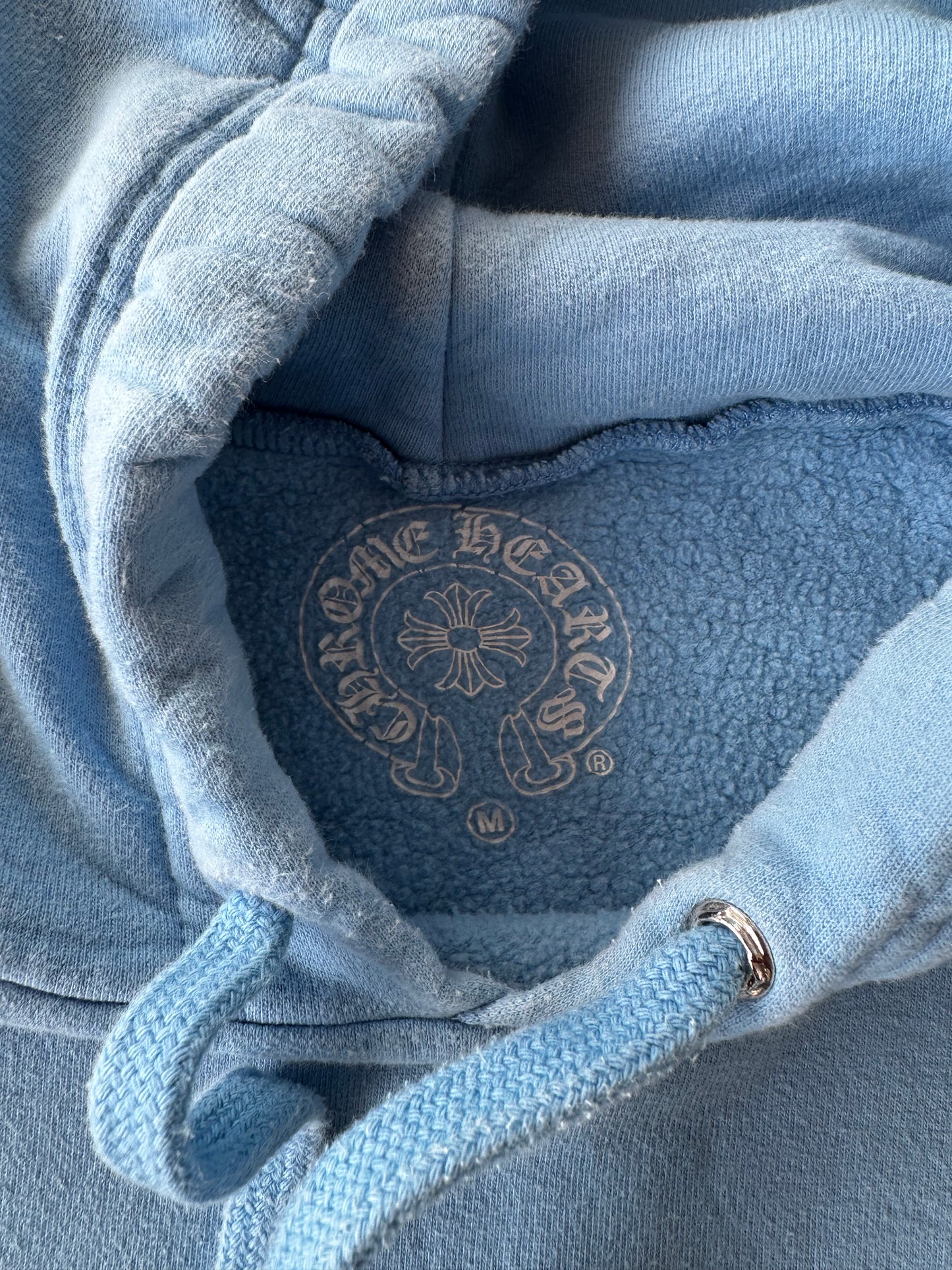 Chrome Hearts Blue Miami Horseshoe Logo Hoodie