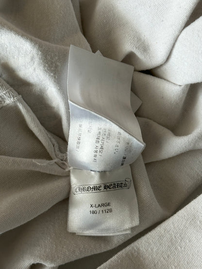 Chrome Hearts White & Black Scroll Logo T-Shirt