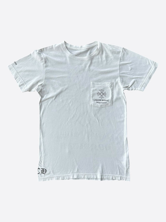 Chrome Hearts White & Black Honolulu Exclusive Jumbo Floral Cross T-Shirt