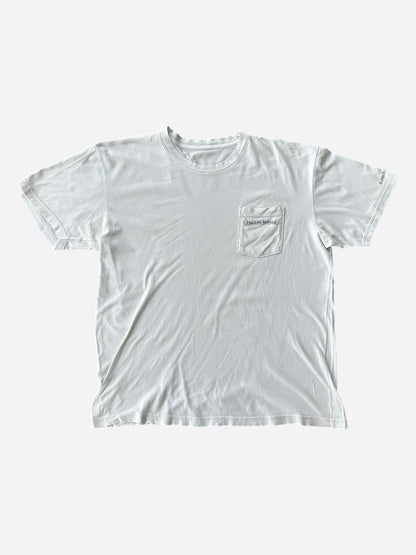 Chrome Hearts White & Black Scroll Logo T-Shirt