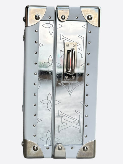 Louis Vuitton White Mirror Monogram Trunk